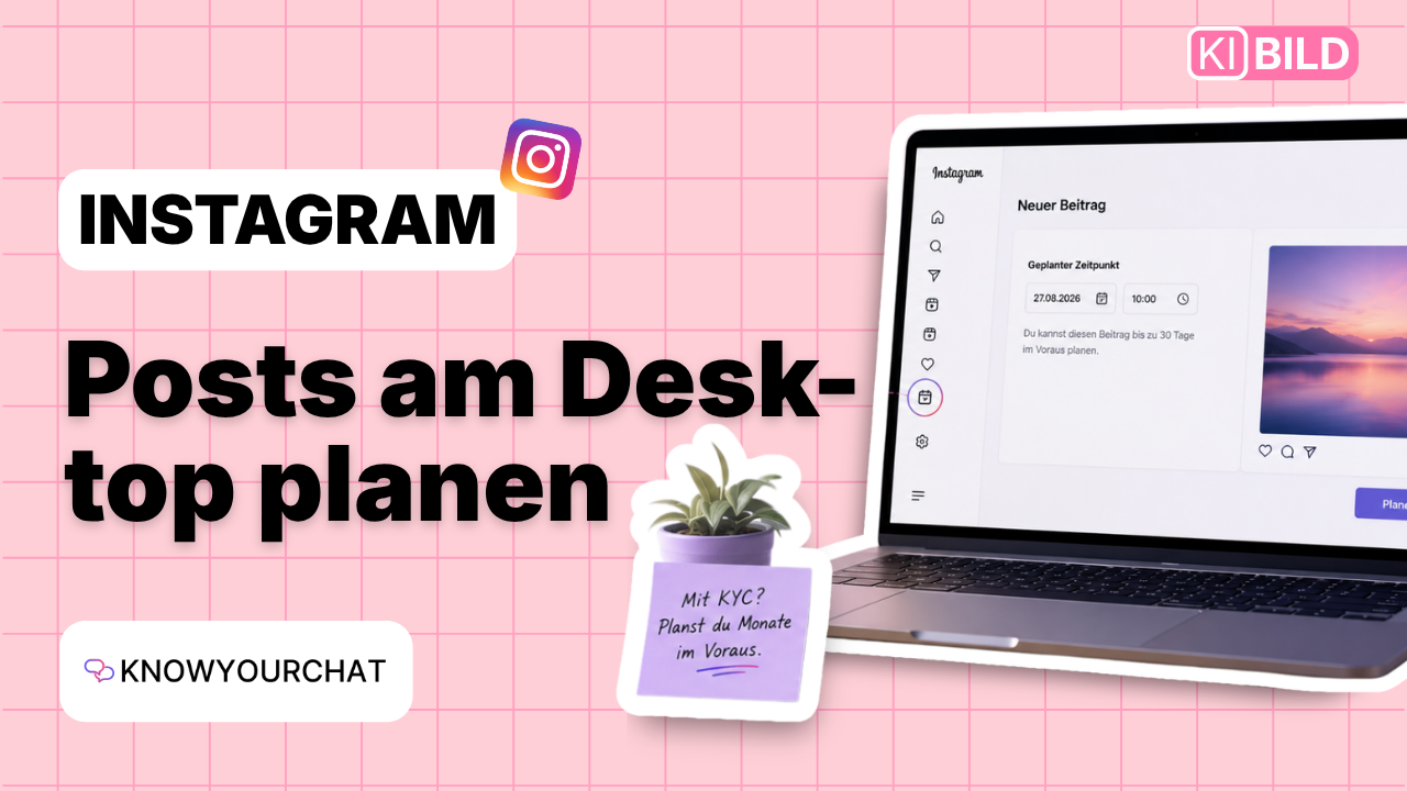 Instagram Posts planen: So funktioniert es am Desktop